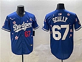 Men's Los Angeles Dodgers #67 Vin Scully Royal 2025 Tokyo Series Limited Stitched Jersey,baseball caps,new era cap wholesale,wholesale hats